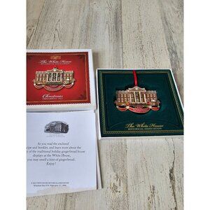 White House annual 2022 building ornament Pat Nixon‎ gingerbread house Xmas tree